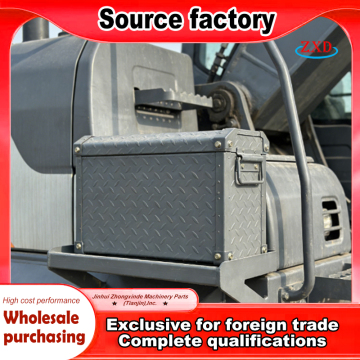 Compact Excavator Tool Box with Secure Latch