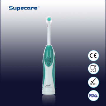 CE, RoHS Approved Rotary Battery Powered Electric Toothbrush
