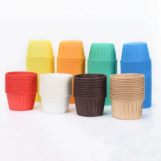 Christmas Paper Baking Cups: Disposable Muffin Liners in Solid Colors, Grease-Proof & Perfect for Pet Cupcakes