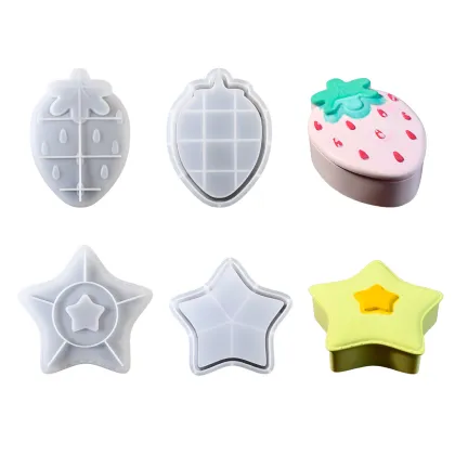 Strawberry Star Silicone Mold Jewelry Storage Box