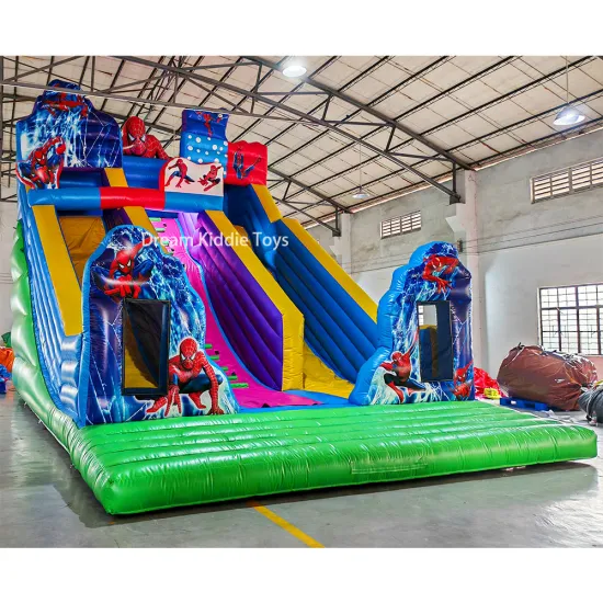 Factory Price Giant Commercial PVC Inflatable Spider Man Slide for Sale