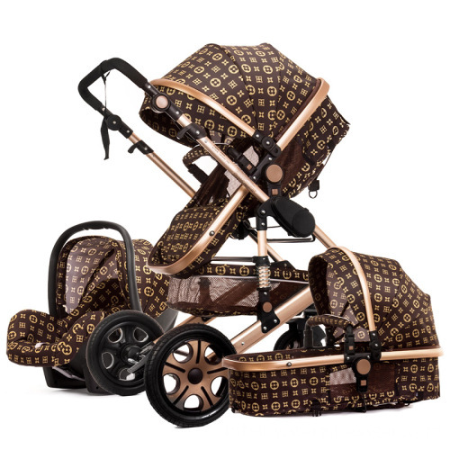 Wholesale Eco-friendly Aluminum Alloy 3-in-1 Luxury Baby Stroller with 360 Rotation