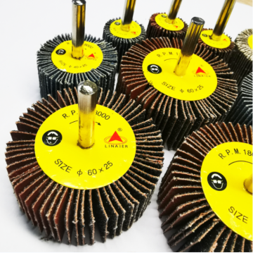 Mop Wheel Abrasive Flap Wheel with Shaft for Stainless Steel Polishing