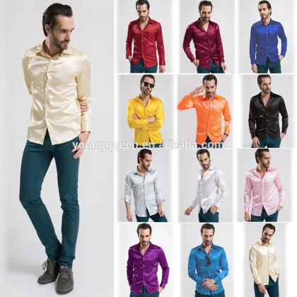NT39 new high-grade mens silk shirt summer fashion t shirts t-shirt