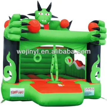 Inflatable happy monster bounce house