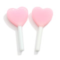 New Light Color Mini Heart Candy Lollipop Shaped Flatback Resins Cabochon DIY Toy Items For kids Handmade Charms