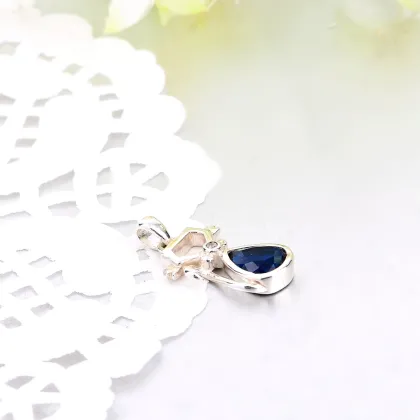 2016 925 Sterling Silver Pendent, fox shaped Pendent