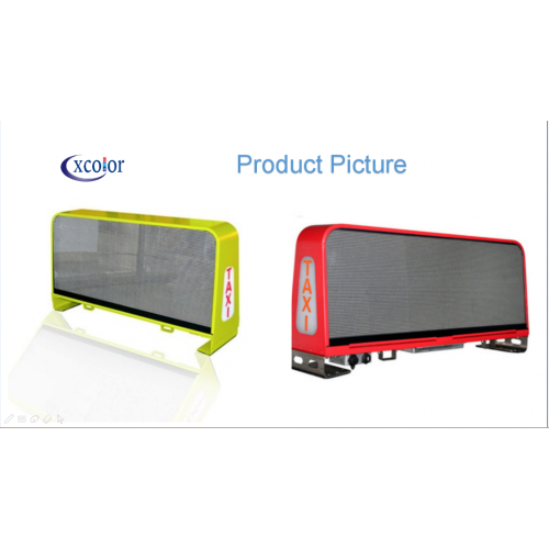 Outdoor Taxi roof LED Display Advertising