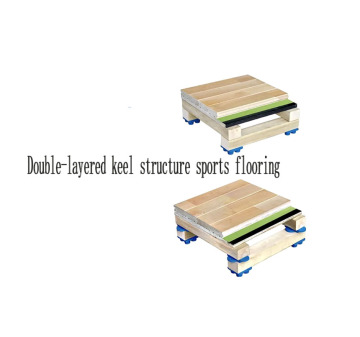Assembled sports wood flooring for table tennis court