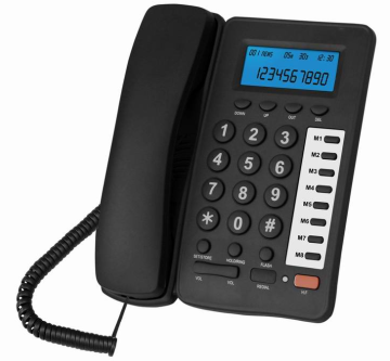 Caller ID telephone set for hotel