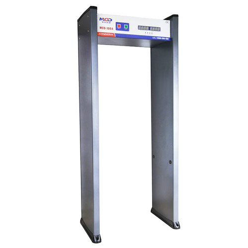 Metal detection security door