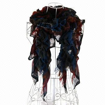 Scarf, made of 100% polyester, available in various colors