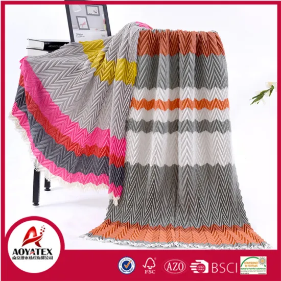 very warm 100% woven acrylic wool blanket manufacturer