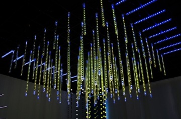 DMX 3d vertical tube lights