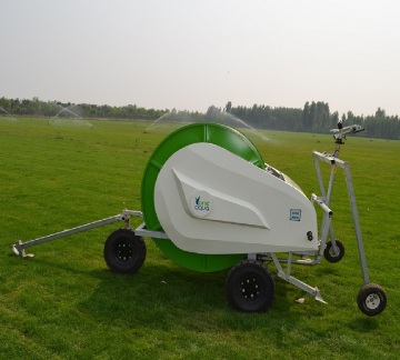 Garden water control hose reel irrigation system