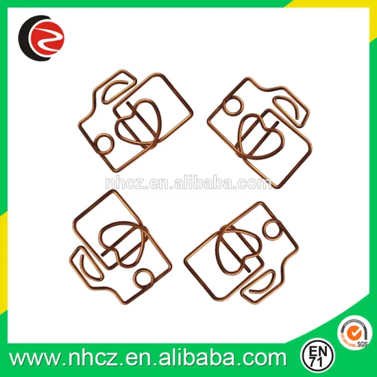 Rose Gold beautiful creative camera shaped paper clip