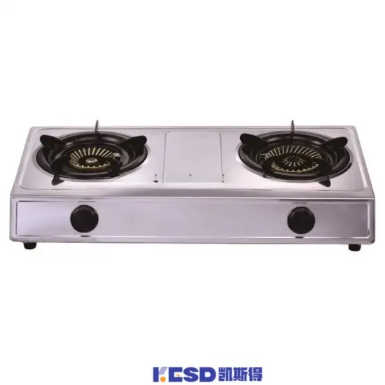 Appliances Kitchen Auto Ignition Cooktops Stainless Steel 2 Burners Table Top Gas Stove Cooker