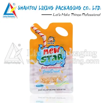 Juice drinks shaped bag