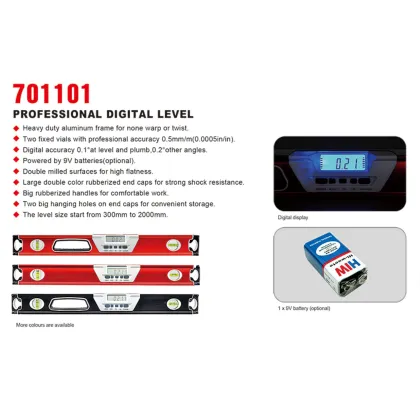 High-Quality Customizable Professional Digital Level - 600mm, Durable Digital Torpedo Measuring Tool