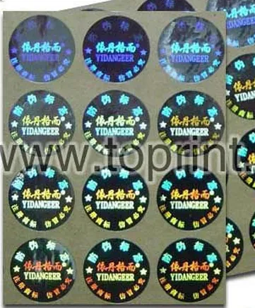 Hologram Label Custom Sticker Sheet/ vinyl hologram sticker printing