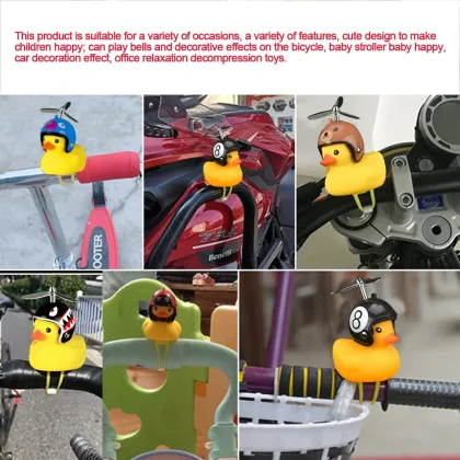 Turbo Duck with Helmet: Unique Motorcycle Bell and Electric Bike Accessories on TikTok
