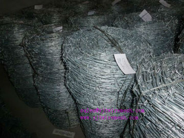 HOT DIPPED GALVANIZED BARBED WIRE /ELECTRO GALVANIZED BARBED WIRE