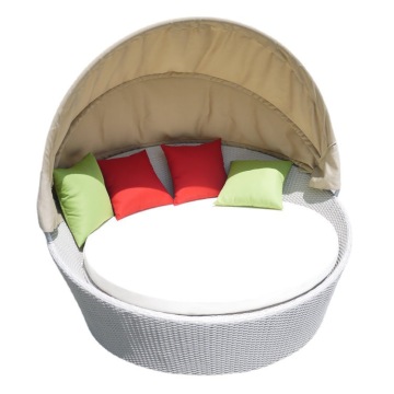 Vocation Hotel Canopy Outdoor Oval Rattan Daybed