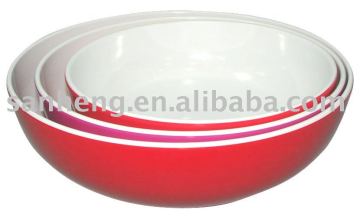 7"/8"/9" round melamine noodle bowl set