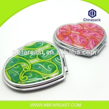 Custom professional printing metal mini makeup mirror