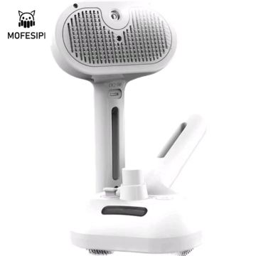 MOFESIPI Low Noise Pet Grooming Comb with Steam Atomization