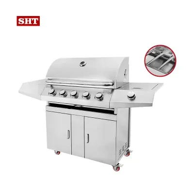 Portable Outdoor Kitchen Island Gas Grill Flat Top BBQ Grill Argentinian Barbecue Grill