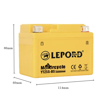 Guyue Motorcycles Maintenance-Free Lead Acid 12V Battery - 12N6.5 12N9