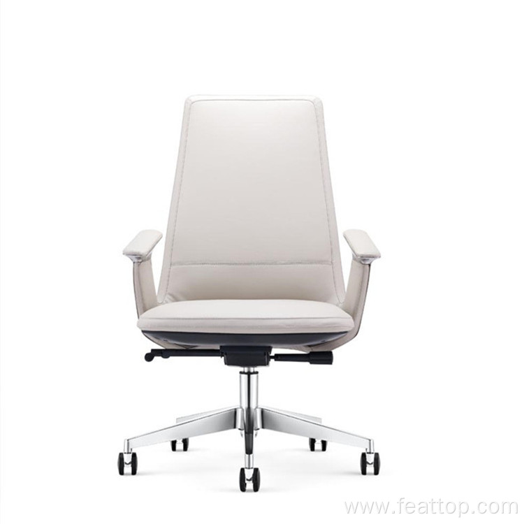 Popular Convenient Move Light Luxury Leather Office Chair