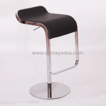 High bar stools Stainless stools Lem piston with leather cover