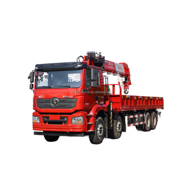 Shacman 8X4 16 Ton Heavy Duty Lorry Crane Trucks with Straight Arm and Telescopic Boom