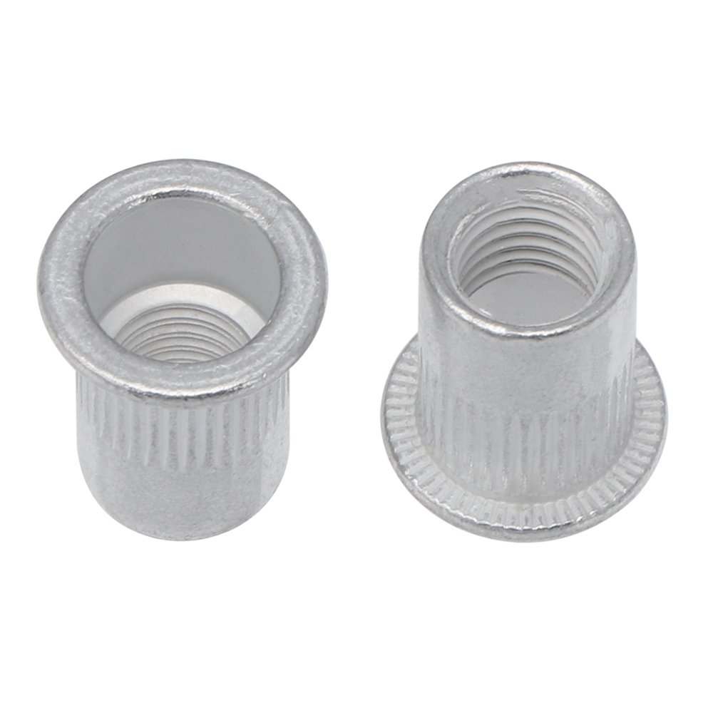 100Pcs Aluminum Flat Head Rivet Nuts Set M3 M4 M5 M6 M8 Rivet Nuts Insert Rivets Mix Size