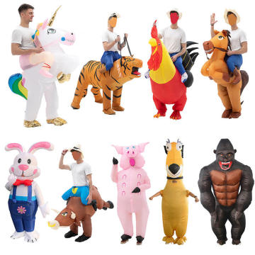Bunte aufblasbare Einhorntier -Requisiten für kreative Halloween -Party