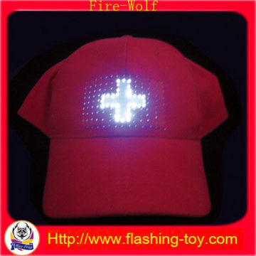 Light Up 58cm Adult Cotton Led Flash Cap Manufacturer Hl-b5115
