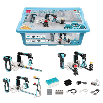 Programmable 3-in-1 Educational Toy Set with Building Blocks, Mechanical Arm, and Rechargeable Battery Case - 875PCS Kit for Kids 8+