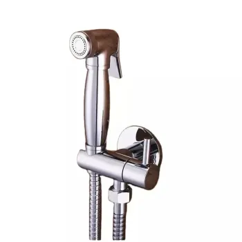 AMAXO Chrome Wall-Mounted Bidet Sprayer Set