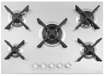 5 Gas on Steel Cooktops