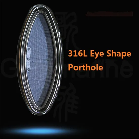 316L Stainless Steel Eye Shape Porthole Hatch Window for Marine Boats and Yachts