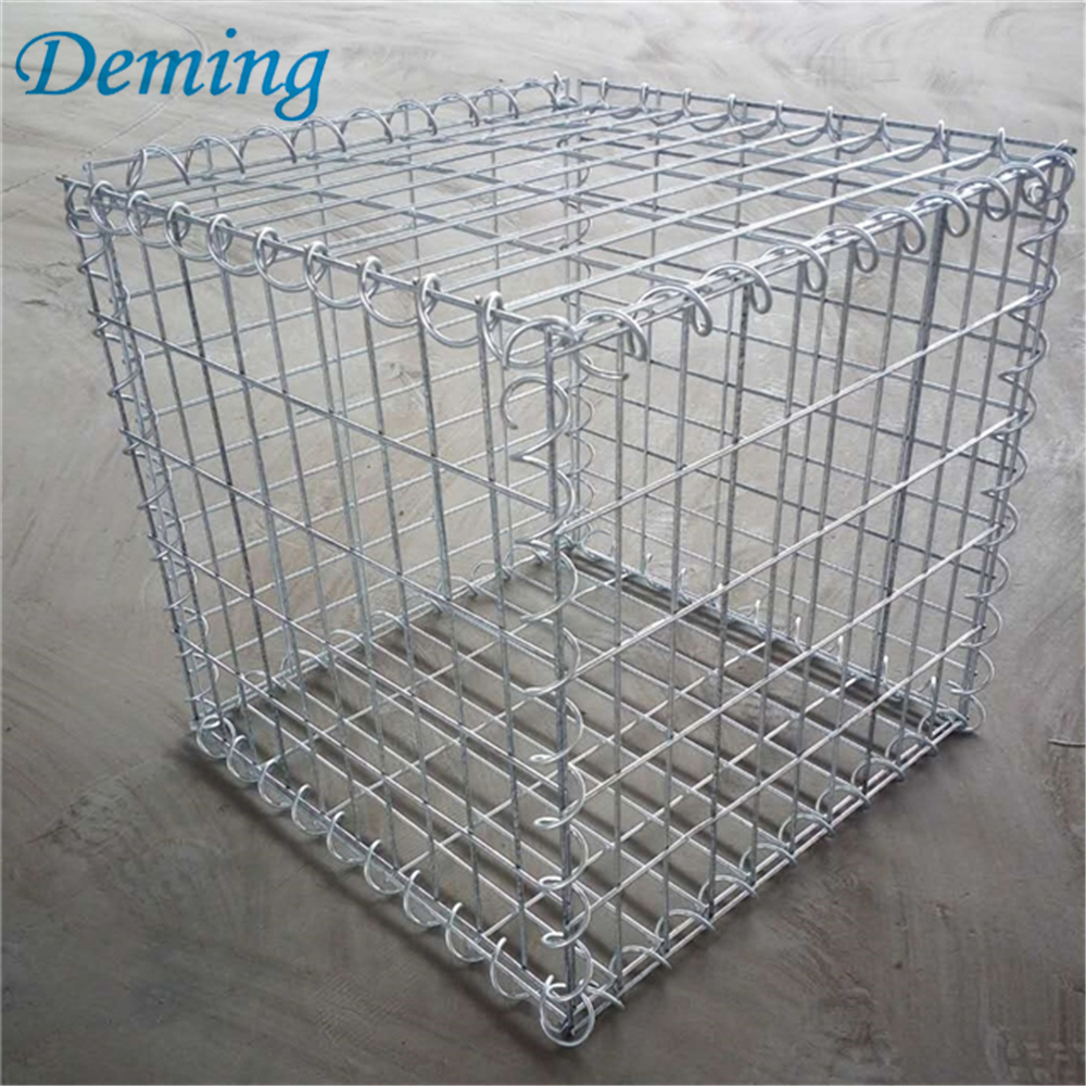 Hot dipped galvanized defence barrier welded Gabion box