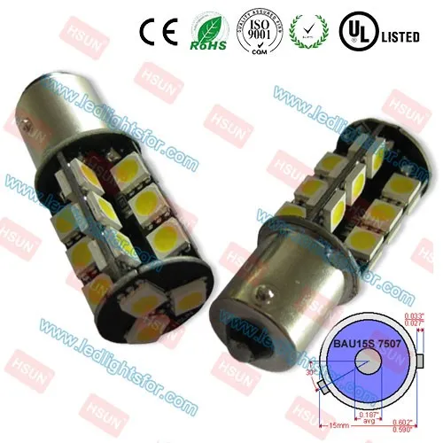 Car led factory BA15S canbus error free 12V 27smd 5050 canbus led light