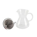 HandDrip Glass Coffee Maker with Stainless Steel Filter