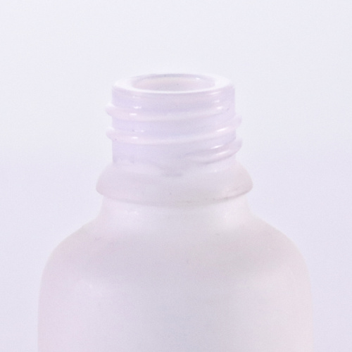 Bouteille de lotion en verre blanc avec pompe