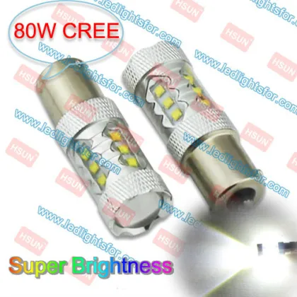 BRIGHTNESS 9-32V 80W CREE 1156 CAR TAIL LIGHT,BA15S AUTO LED BULB,P21W CREE LED