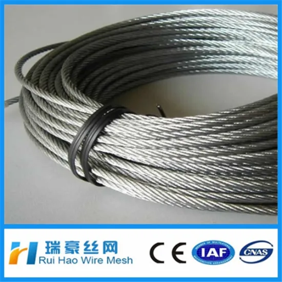 Triangular Strand Wire Ropes/high strength galvanized steel wire rope