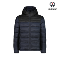 Abrigo acolchado con capucha de moda para hombre