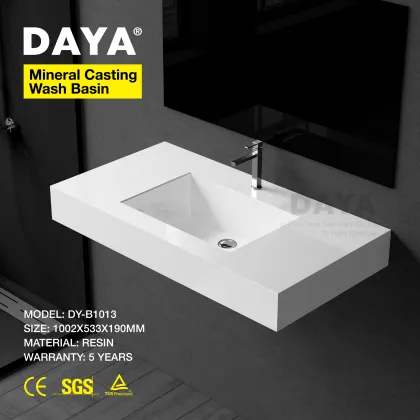 DAYA Modern Freestanding Cheap Hotel WC Porcelain Washbasin Bathroom Sinks